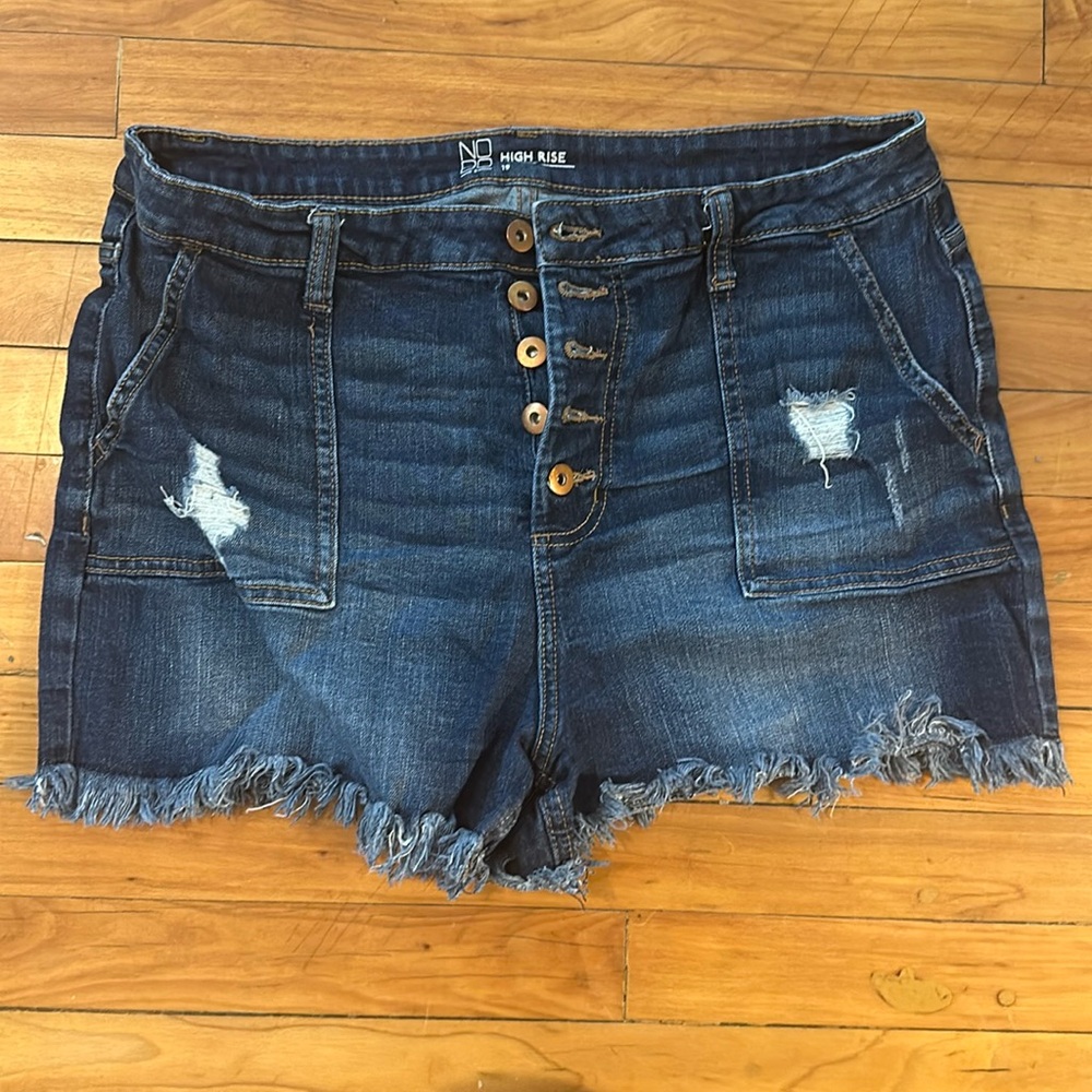 Blue Jean shorts.